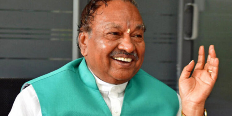 ಬೈಎಲೆಕ್ಷನ್ ಮುಗಿದ ಮೇಲೆ ಕಾಂಗ್ರೆಸ್ ಎರಡು ಹೋಳಾಗುತ್ತದೆ – ಸಚಿವ ಕೆ.ಎಸ್‌.ಈಶ್ವರಪ್ಪ