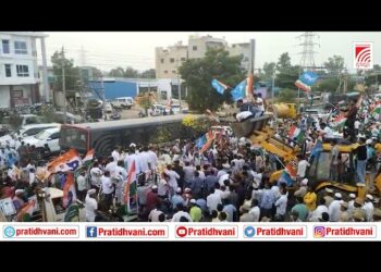 ಸಿಂದಗಿ ಉಪಚುನಾವಣೆ ಭರ್ಜರಿ ರೋಡ್‌ ಶೋ ನಡೆಸಿದ ಕೆಪಿಸಿಸಿ ಅಧ್ಯಕ್ಷ ಡಿ.ಕೆ. ಶಿವಕುಮಾರ್