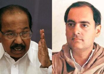 ರಾಜೀವ್ ಗಾಂಧಿ ಪ್ರಧಾನಿಯಾಗಿದ್ದಾಗ ಭಾರತದ ಸುವರ್ಣ ಯುಗವಾಗಿತ್ತು ; ಮಾಜಿ ಮುಖ್ಯಮಂತ್ರಿ ವೀರಪ್ಪ ಮೊಯ್ಲಿ