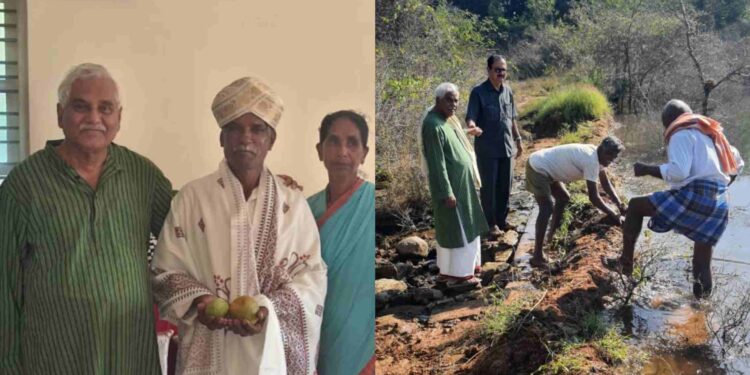 ರೈತನ ಕಾರ್ಯ ಮೆಚ್ಚಿ ಸನ್ಮಾನಿಸಿದ ಸುಪ್ರೀಂ ಕೋರ್ಟ್ ನ ನಿವೃತ್ತ ನ್ಯಾಮೂರ್ತಿ ವಿ.ಗೋಪಾಲಗೌಡ