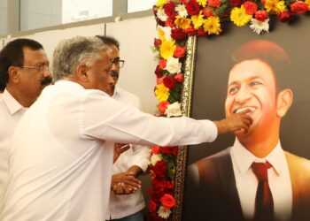 ಪುನೀತ್ ರಾಜ್‍ಕುಮಾರ್ ಆದರ್ಶದ ಜೀವನವನ್ನು ಮುಂದಿನ ಪೀಳಿಗೆಗೆ ತಿಳಿಯಬೇಕು : ಸಚಿವ ವಿ.ಸೋಮಣ್ಣ