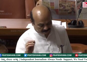 ಸದನದಲ್ಲಿ ಈ ರೀತಿ ಪ್ರದರ್ಶಿಸುವುದು ಧ್ವಜ ಸಂಹಿತೆ ಉಲ್ಲಂಘನೆ : ಮುಖ್ಯಮಂತ್ರ ಬೊಮ್ಮಾಯಿ