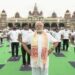 ಮೈಸೂರು ಅರಮನೆ ಮೈದಾನದಲ್ಲಿ ಮೋದಿ ಯೋಗ, ಯೋಗದಿಂದ ವಿಶ್ವ ಶಾಂತಿಯ ಆಶಯ