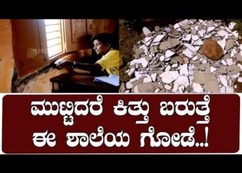 ಮುಟ್ಟಿದರೆ ಕಿತ್ತು ಬರುತ್ತೆ ಈ ಶಾಲೆಯ ಗೋಡೆ