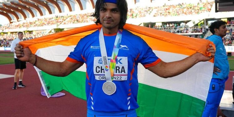 ವಿಶ್ವ ಅಥ್ಲೆಟಿಕ್ ಚಾಂಪಿಯನ್ಶಿಪ್; ಬೆಳ್ಳಿ ಪದಕ ಗೆದ್ದ ನೀರಜ್ ಚೋಪ್ರಾ