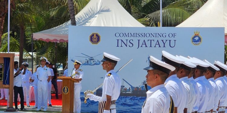 ಮಾಲ್ಡೀವ್ಸ್ ಗೆ ತಿರುಗೇಟು ನೀಡಿದ ಭಾರತ: ʻINS Jatayuʼ ನೌಕಾಪಡೆ ಕಾರ್ಯಾರಂಭ