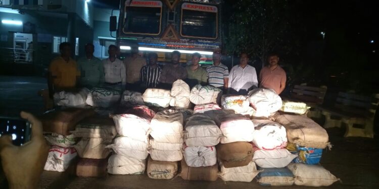 2 ಸಾವಿರ ಕೆಜಿ ಗಾಂಜಾ ಜಪ್ತಿ ಮಾಡಿದ NCB ಅಧಿಕಾರಿಗಳು