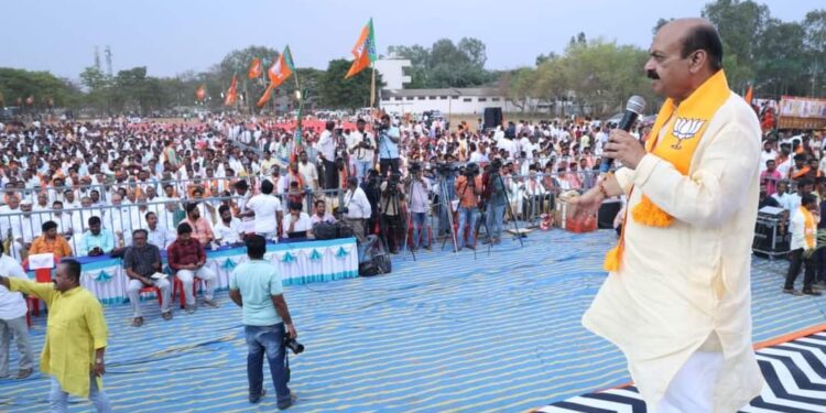 ಕಾಂಗ್ರೆಸ್ ಗ್ಯಾರೆಂಟಿ ಕಾರ್ಡ್ ತಿರಸ್ಕರಿಸಿ: ಬಸವರಾಜ ಬೊಮ್ಮಾಯಿ