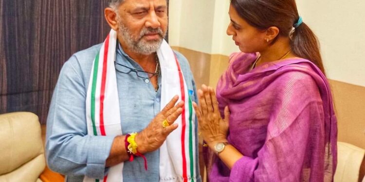 ಡಿಕೆಶಿ ಒಪ್ಪಿಗೆ.. ಯೋಗೇಶ್ವರ್‌ ಪುತ್ರಿ ಕಾಂಗ್ರೆಸ್‌ ಸೇರೋದ್ಯಾವಾಗ..?