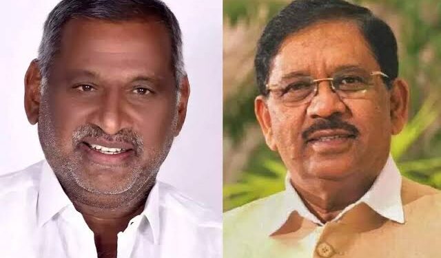 ಮಾಧುಸ್ವಾಮಿಗೆ ಗಾಳ ಹಾಕಿದ್ರಾ ಜಿ.ಪರಮೇಶ್ವರ್ ?! ತುಮಕೂರಿನಲ್ಲಿ ಸೋಮಣ್ಣಗೆ ಫುಲ್ ಟೆನ್ಶನ್ ! 