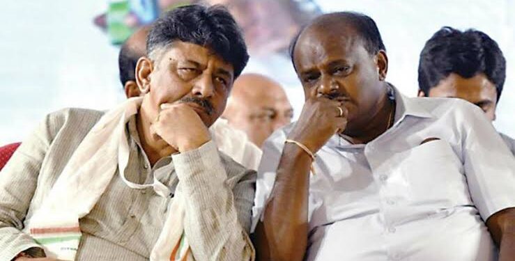 ಒಕ್ಕಲಿಗ ಸಿಎಂ ಕೆಳಗಿಳಿಸಿದ್ದೇ ಬಿಜೆಪಿ ! ಈಗ ಕುಮಾರಸ್ವಾಮಿ ಅವರ ಜೊತೆಗೆ ಹೋಗಿರೋದು ಎಷ್ಟು ಸರಿ ? ಡಿಕೆಶಿ ಹೊಸ ದಾಳ !  