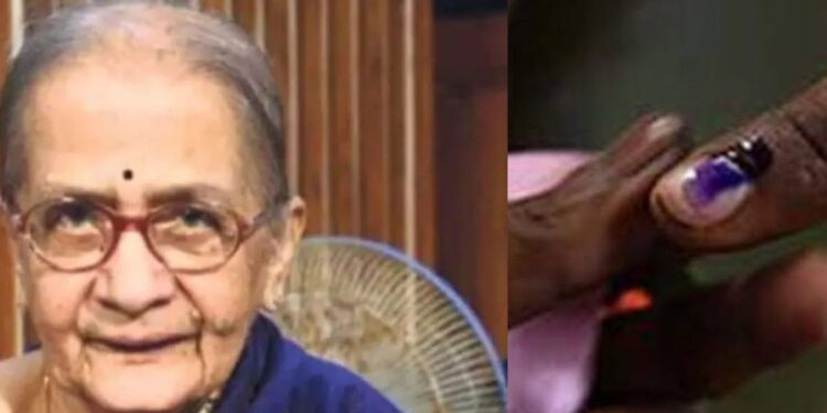 ಮತ ಚಲಾವಣೆಗಾಗಿ ಪ್ರಾಣವನ್ನೇ ಬಿಟ್ಟ ಅಜ್ಜಿ..