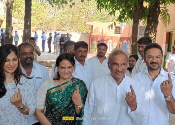 ಮತದಾನ ಮಾಡಿದ ಸಚಿವ ಕೆಜೆ ಜಾರ್ಜ್!