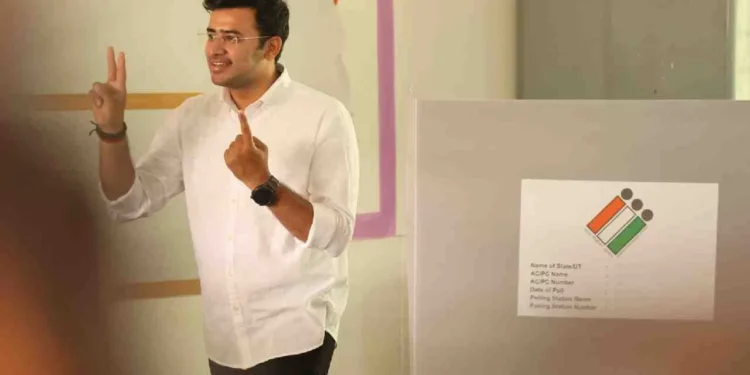 ತೇಜಸ್ವಿಸೂರ್ಯ ವಿರುದ್ಧ ದೂರು ದಾಖಲಿಸಿದ ಚುನಾವಣಾ ಆಯೋಗ