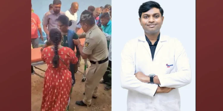 ಮತದಾನದ ವೇಳೆ ಹೃದಯ ಸ್ತಂಭನ; ಜೀವ ಉಳಿಸಿದ ವೈದ್ಯ