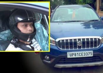 ಹೆಲೈಟ್ ಹಾಕಿಲ್ಲ ಎಂದು ಕಾರು ಚಾಲಕನೆಗೆ ಫೈನ್ ಹಾಕಿದ UP ಪೋಲಿಸರು !