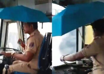 ಛತ್ರಿ ಹಿಡಿದು ಬಸ್ ಓಡಿಸಿದ್ದ NWKRTC ಚಾಲಕ ಅಮಾನತು ! ವಿಡಿಯೋ ವೈರಲ್ ಬೆನ್ನಲ್ಲೇ ಕ್ರಮ ! 