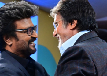 ಶೂಟಿಂಗ್ ವೇಳೆ ಪರಸ್ಪರ ಭೇಟಿಯಾದ ನಟ ದಿಗ್ಗಜರು!