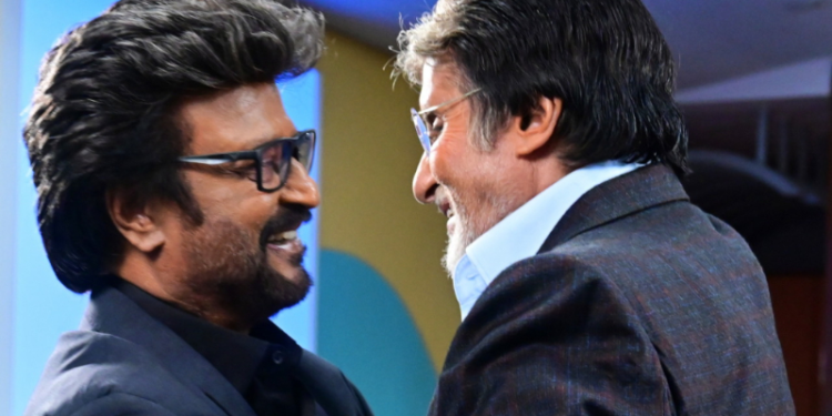 ಶೂಟಿಂಗ್ ವೇಳೆ ಪರಸ್ಪರ ಭೇಟಿಯಾದ ನಟ ದಿಗ್ಗಜರು!