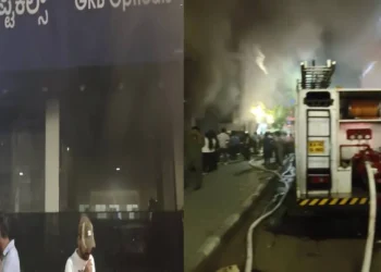 ಚರ್ಚ್ ಸ್ಟ್ರೀಟ್ ಕಟ್ಟಡವೊಂದರಲ್ಲಿ ಬೆಂಕಿ ಅವಘಡ; ಆತಂಕ