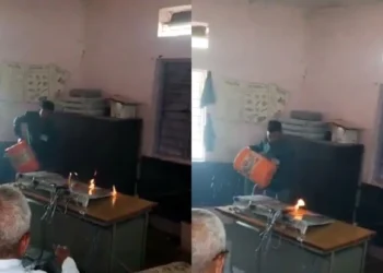 ಇವಿಎಂ ಯಂತ್ರ ತಡವಾಗಿ ಬಂದಿದ್ದಕ್ಕೆ ಬೆಂಕಿ ಹಚ್ಚಿದ ಯುವಕ