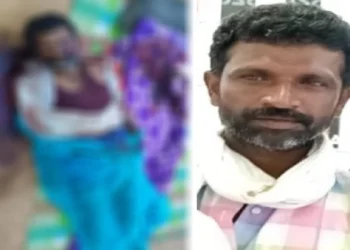 ಮನೆ ಅಂಗಳದಲ್ಲಿ ಮಲಗಿದ್ದ ಪತಿಯ ಮೇಲೆ ಕಲ್ಲು ಎತ್ತಿ ಹಾಕಿ ಕೊಲೆ ಮಾಡಿದ ಪತ್ನಿ