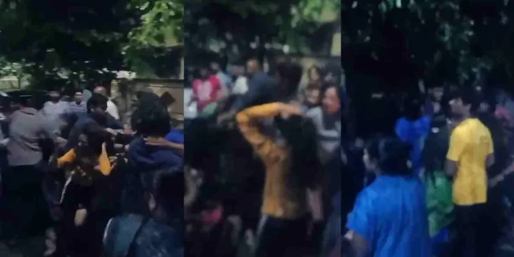 ನಡು ರಸ್ತೆಯಲ್ಲಿಯೇ ಕುಡಿದು ಮಹಿಳೆಯರ ಮೇಲೆ ಹಲ್ಲೆ