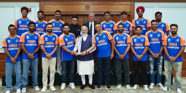 T20 ವಿಶ್ವಕಪ್ ಗೆದ್ದ ಟೀಮ್ ಇಂಡಿಯಾಗೆ ಪ್ರಧಾನಿ ಮೋದಿ ಅಭಿನಂದನೆ