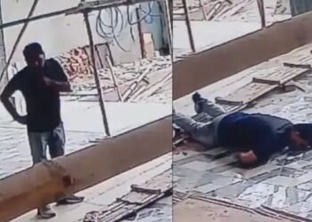 ನಿಂತಲ್ಲೇ ಕುಸಿದು ಬಿದ್ದು ಮೃತಪಟ್ಟ; ಭಯಾನಕ ವಿಡಿಯೋ ವೈರಲ್..