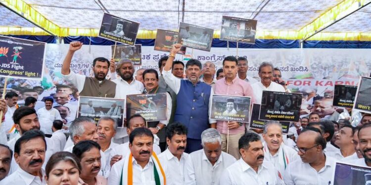 ನವರಂಗಿ ನಕಲಿ ಸ್ವಾಮಿ ವಿರುದ್ಧ ರಾಜ್ಯಪಾಲರ ಕ್ರಮ ಏಕಿಲ್ಲ:ಡಿಸಿಎಂ ಡಿ.ಕೆ.ಶಿವಕುಮಾರ್ ಪ್ರಶ್ನೆ