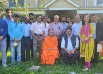 ನ್ಯೂಜೆರ್ಸಿಯ ಆದಿ ಚುಂಚನಗಿರಿ ಮಠಕ್ಕೆ ಡಿಸಿಎಂ ಡಿಕೆ ಶಿವಕುಮಾರ್ ಭೇಟಿ