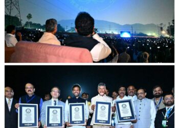 ಅಮರಾವತಿ ಡ್ರೋನ್‌ ಷೋ ಗೆ ಐದು ಗಿನ್ನೆಸ್‌ ದಾಖಲೆ