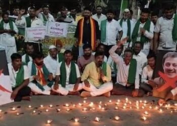 ವಕ್ಫ್ ಬೋರ್ಡ್ ನೋಟಿಸ್ ವಿರುದ್ಧ ರೈತರ ಅಹೋರಾತ್ರಿ ಧರಣಿ – ಬಿಜೆಪಿ ಮುಖಂಡರ ಸಾಥ್!