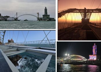 ಕನ್ಯಾಕುಮಾರಿಯಲ್ಲಿ  ವಿವೇಕಾನಂದ ಮತ್ತು ತಿರುವಳ್ಳುವರ್‌ ಪ್ರತಿಮೆ ನಡುವೆ ಗ್ಲಾಸ್‌ ಬ್ರಿಡ್ಜ್‌ ಉದ್ಘಾಟನೆ