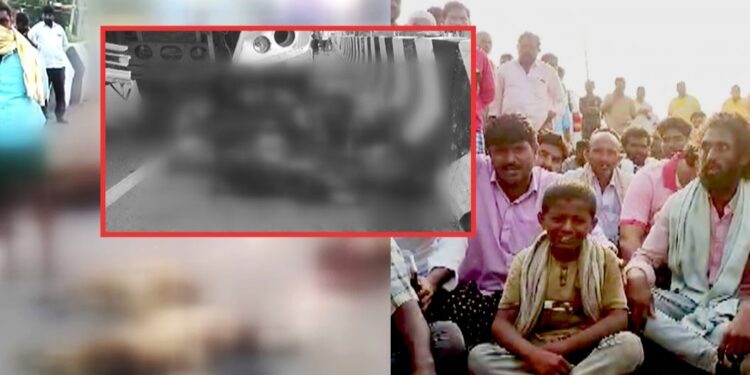 ಪಲ್ನಾಡು ದಾಚೇಪಲ್ಲಿ ಬಳಿ ಬಸ್ ಡಿಕ್ಕಿಯಾಗಿ 150 ಕುರಿಗಳು ಸಾವು; ಕುರುಬನಿಗೆ ಗಂಭೀರ ಗಾಯ,