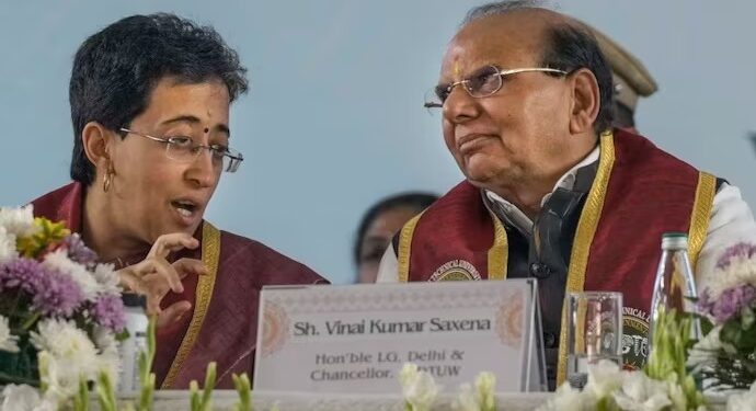 ದೆಹಲಿ ಮುಖ್ಯ ಮಂತ್ರಿ ಅತಿಶಿ ಅಗ್ಗದ ರಾಜಕೀಯ ;ದೆಹಲಿ ಲೆ ಗವರ್ನರ್‌ ಆರೋಪ