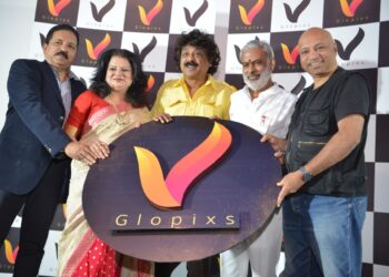 ಡಿಜಿಟಲ್ ಮನರಂಜನೆ ಕ್ಷೇತ್ರಕ್ಕೆ ಹೊಸದಾದ Glopixs ಒಟಿಟಿ ಏಕಕಾಲಕ್ಕೆ ಮೂರು ರಾಜ್ಯಗಳಲ್ಲಿ ಗಣ್ಯರಿಂದ ಲೋಗೊ ಅನಾವರಣ.