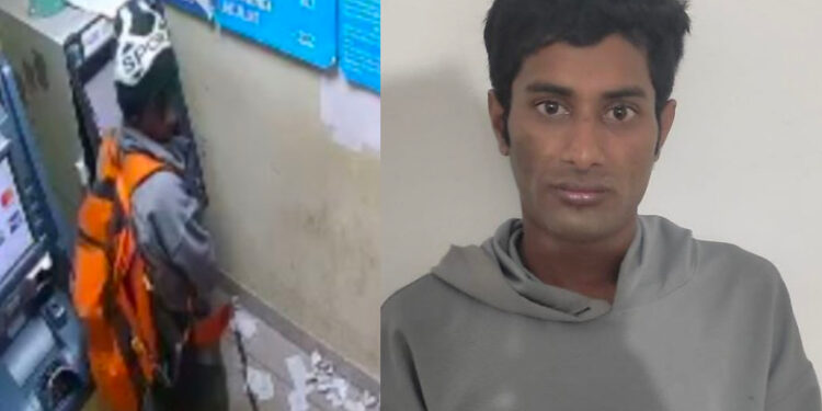 ಶಿವಮೊಗ್ಗದಲ್ಲಿ ATM ದರೋಡೆ ಯತ್ನ – ಕೇವಲ ಅರ್ಧ ಗಂಟೆ ಒಳಗೆ ಆರೋಪಿ ಅರೆಸ್ಟ್ !