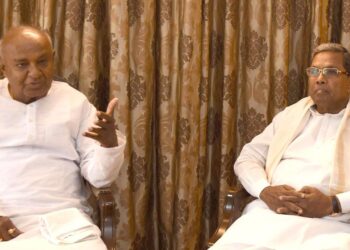 ಮಹದಾಯಿ  ಕಳಸಾ ನಾಲೆ ಯೋಜನೆಗೆ ಮುಖ್ಯಮಂತ್ರಿ ಸಿದ್ದರಾಮಯ್ಯ ಹೆಚ್.ಡಿ.ದೇವೇಗೌಡ ಬೆಂಬಲ