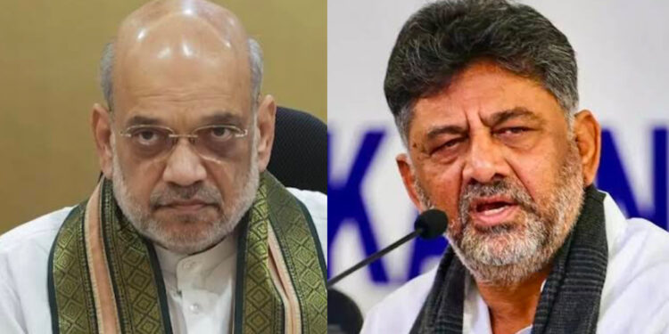 ಒಂದೇ ವೇದಿಕೆಯಲ್ಲಿ ಡಿಕೆಶಿ & ಅಮಿತ್ ಶಾ..! ಕಾಂಗ್ರೆಸ್ ಪಾಳಯದಲ್ಲಿ ಕೊತ-ಕೊತ..! 