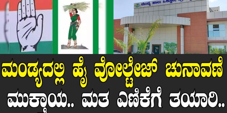 ಮಂಡ್ಯದಲ್ಲಿ ಹೈ ವೋಲ್ಟೇಜ್‌ ಚುನಾವಣೆ ಮುಕ್ತಾಯ.. ಮತ ಎಣಿಕೆಗೆ ತಯಾರಿ..