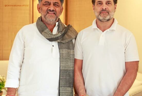 ಕಾಂಗ್ರೆಸ್ ‌ಭವನ ಭೂಮಿಪೂಜೆಗಾಗಿ ರಾಹುಲ್ ಗಾಂಧಿ ಅವರಿಗೆ ಆಹ್ವಾನ: ಡಿಸಿಎಂ ಡಿ.ಕೆ.ಶಿವಕುಮಾರ್