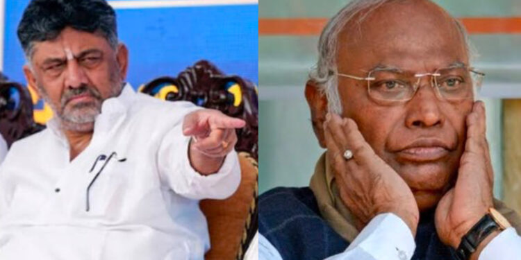 ವೀರಪ್ಪ ಮೊಯ್ಲಿ ಹೇಳಿಕೆ ಬೆನ್ನಲ್ಲೇ ಎಐಸಿಸಿ ಅಲರ್ಟ್ – ಖರ್ಗೆ ನಿವಾಸಕ್ಕೆ ಡಿಕೆಶಿ ದೌಡು..!