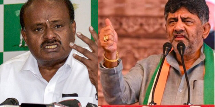 ತಪ್ಪೇ ಮಾಡಿಲ್ಲ ಅಂದ್ರೆ ಆತಂಕ ಯಾಕೆ..? HDK ಒತ್ತುವರಿ ಕೇಸ್ ಬಗ್ಗೆ ಡಿಕೆಶಿ ಲೇವಡಿ..!