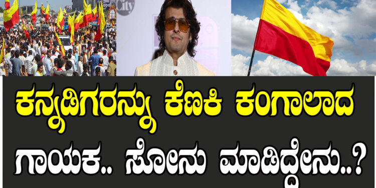 ಕನ್ನಡಿಗರನ್ನು ಕೆಣಕಿ ಕಂಗಾಲಾದ ಗಾಯಕ.. ಸೋನು ಮಾಡಿದ್ದೇನು..?