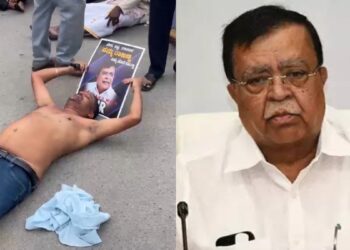 ತುಮಕೂರಲ್ಲಿ ಹೆಚ್ಚಾದ ಕಾಂಗ್ರೆಸ್ ಕಾರ್ಯಕರ್ತರ ಕಿಚ್ಚು – ಹೈಕಮಾಂಡ್ ವಿರುದ್ಧ ಅರೆಬೆತ್ತಲೆ ಪ್ರೊಟೆಸ್ಟ್ 