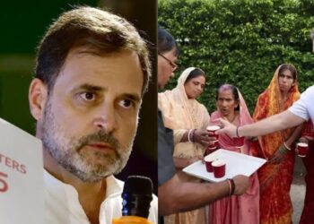 ಸತ್ತ ವ್ಯಕ್ತಿಗಳೊಂದಿಗೆ ಚಹಾ ಸೇವಿಸಿದ ರಾಹುಲ್ ಗಾಂಧಿ – ಇದೊಂದು ವಿಶಿಷ್ಟ ಅನುಭವ ಎಂದು ಚುನಾವಣಾ ಆಯೋಗದ ವಿರುದ್ಧ ವ್ಯಂಗ 