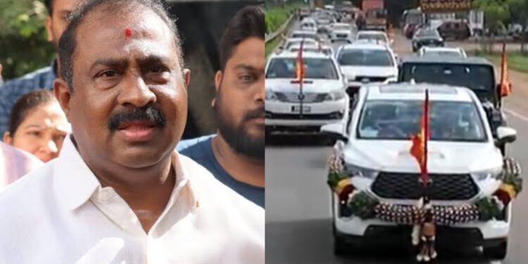 ಸತೀಶ್ ರೆಡ್ಡಿ ನೇತೃತ್ವದಲ್ಲಿ ಧರ್ಮ ರಕ್ಷಣಾ ಯಾತ್ರೆ – ಬೊಮ್ಮನಹಳ್ಳಿಯಿಂದ ಧರ್ಮಸ್ಥಳದ ಕಡೆ ಹೋರಾಟ ನೂರಾರು ಕಾರುಗಳು