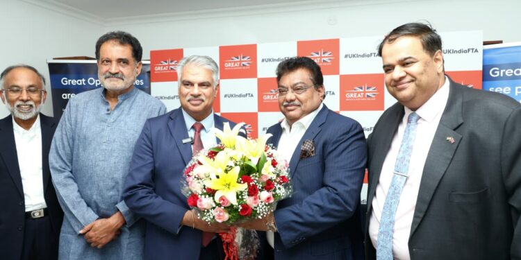 ಬ್ರಿಟನ್‌ ಜತೆಗಿನ ಮುಕ್ತ ವ್ಯಾಪಾರ ಒಪ್ಪಂದದ ಸಂತೋಷಕೂಟದಲ್ಲಿ ಸಚಿವರು ಭಾಗಿ