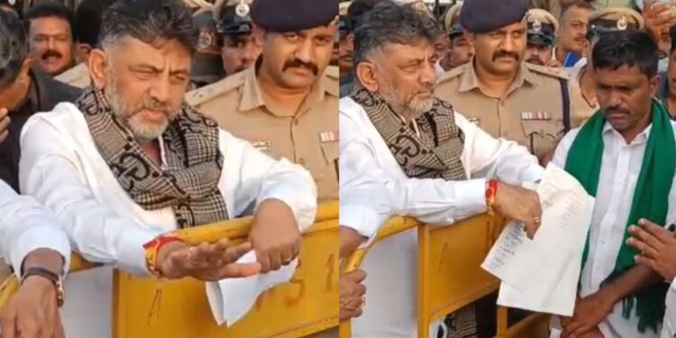 ನೀವು ಧಿಕ್ಕಾರ ಹಾಕೋದು ಬಿಟ್ರೆ..ಏನೂ ಮಾಡೋದಕ್ಕಾಗಲ್ಲ : ರೈತರ ವಿರುದ್ಧ ಡಿಕೆ ಶಿವಕುಮಾರ್ ಗರಂ !